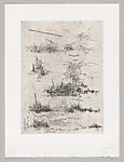Canto, Catalina Chervin (Argentinian, born 1953), Hard ground and soft-ground etching, drypoint, printed text in black cloth box portfolio