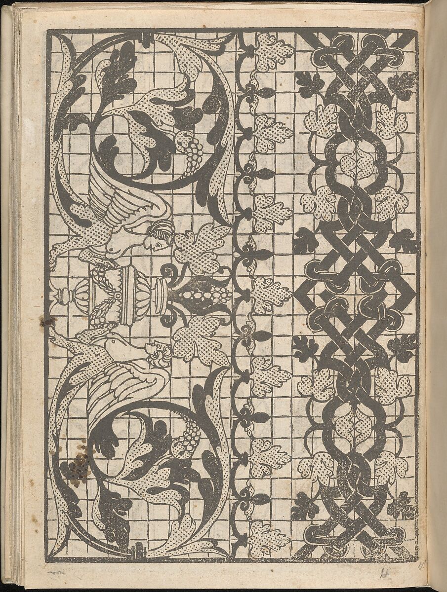 Splendore delle virtuose giovani, page 16 (verso), Iseppo Foresto (Italian, active Venice, 1557), Woodcut 