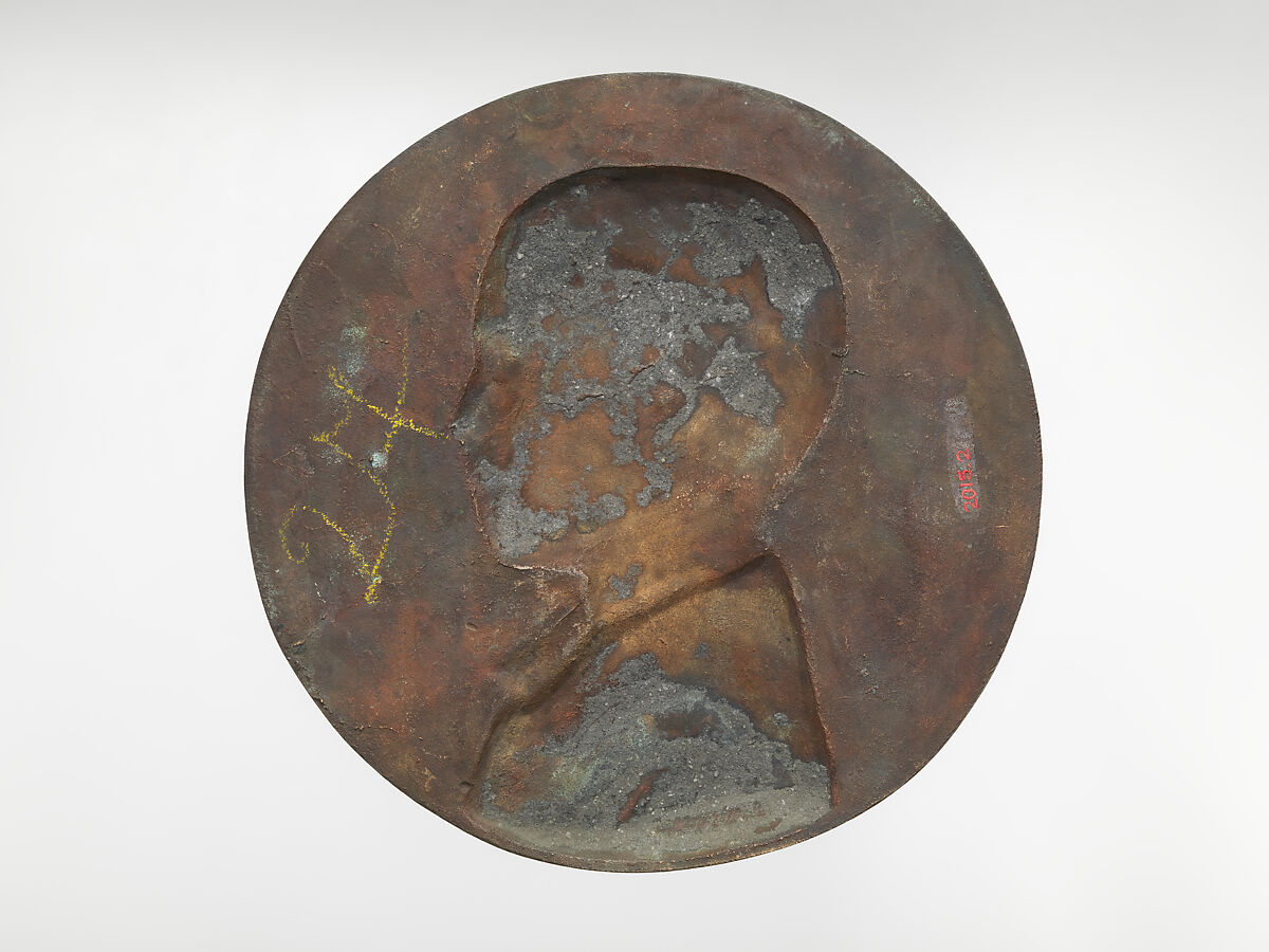 Pierre-Paul David d'Angers, Medalist: Victor Peter (French, Paris 1840–1918 Paris), Cast bronze with dark green patination, French, Paris