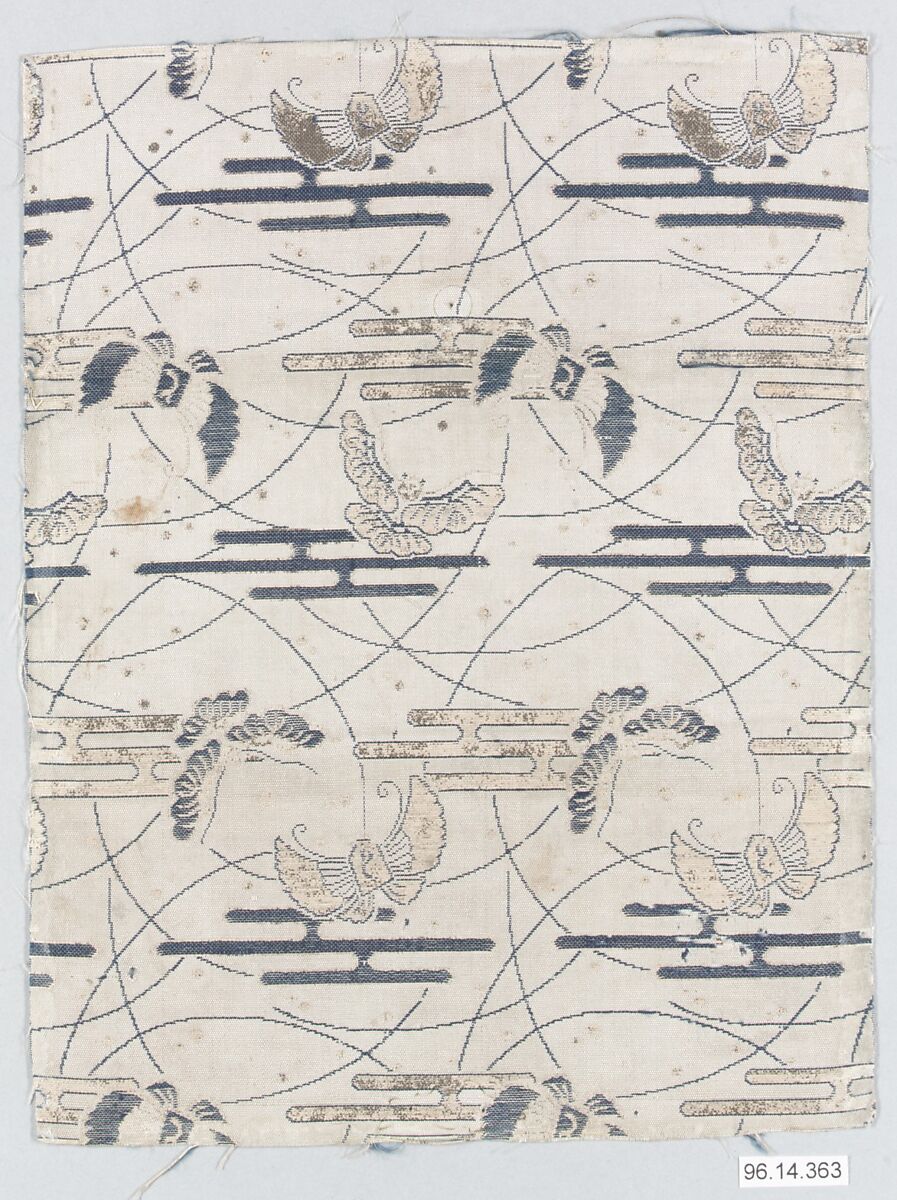 Piece, Silk, metallic thread, Japan 