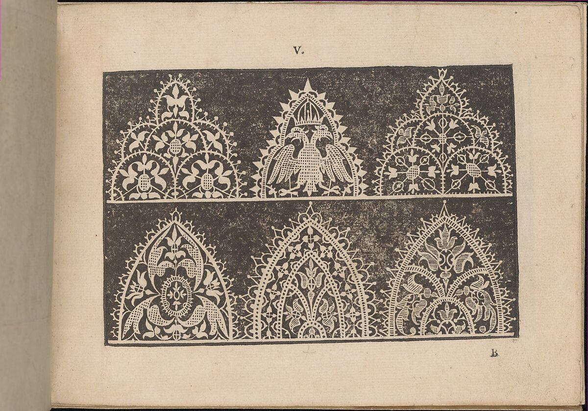 Prima Parte de' Fiori, e Disegni di varie sorti di Ricami Moderni, page 5 (recto), Giovanni Battista Ciotti (Italian, born Siena, ca. 1560), Woodcut 