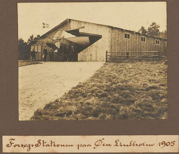 Forsogs Stationar paa Oeu Lindholw 1905, Jacob Christian Hansen Ellehammer (Danish, 1871–1946), Gelatin silver prints from glass negatives 