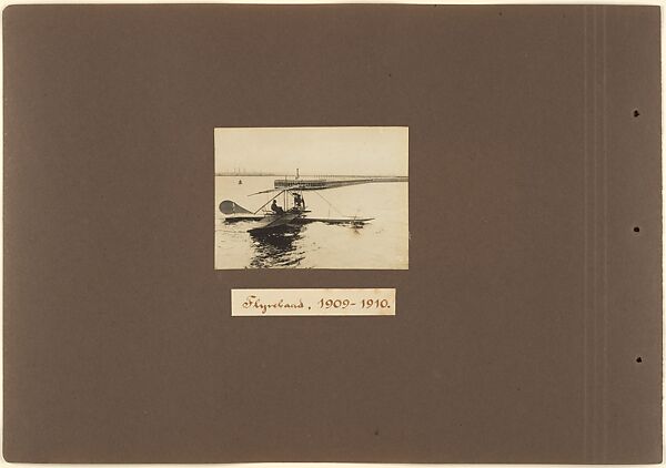 Flyvebaad, 1909-1910., Jacob Christian Hansen Ellehammer (Danish, 1871–1946), Gelatin silver prints from glass negatives 