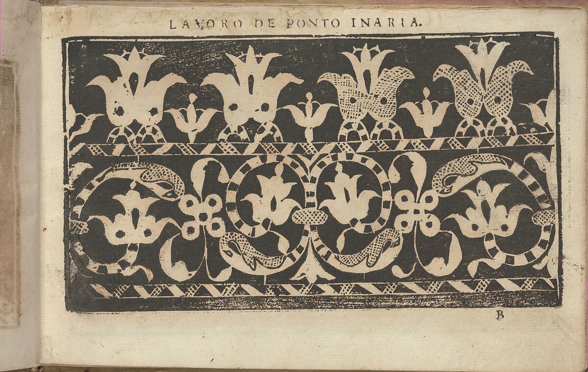 Studio delle virtuose Dame, page 5 (recto), Isabella Catanea Parasole (Italian, ca. 1565/70–ca. 1625), Woodcut 