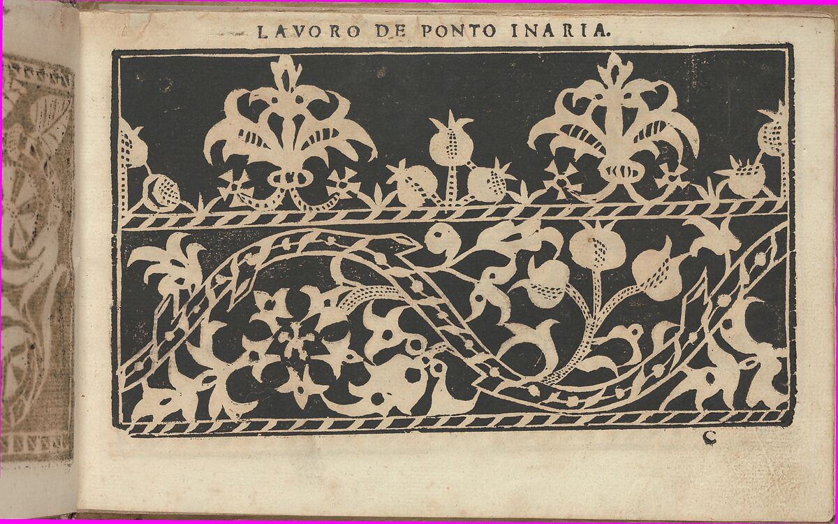 Studio delle virtuose Dame, page 9 (recto), Isabella Catanea Parasole (Italian, ca. 1565/70–ca. 1625), Woodcut 