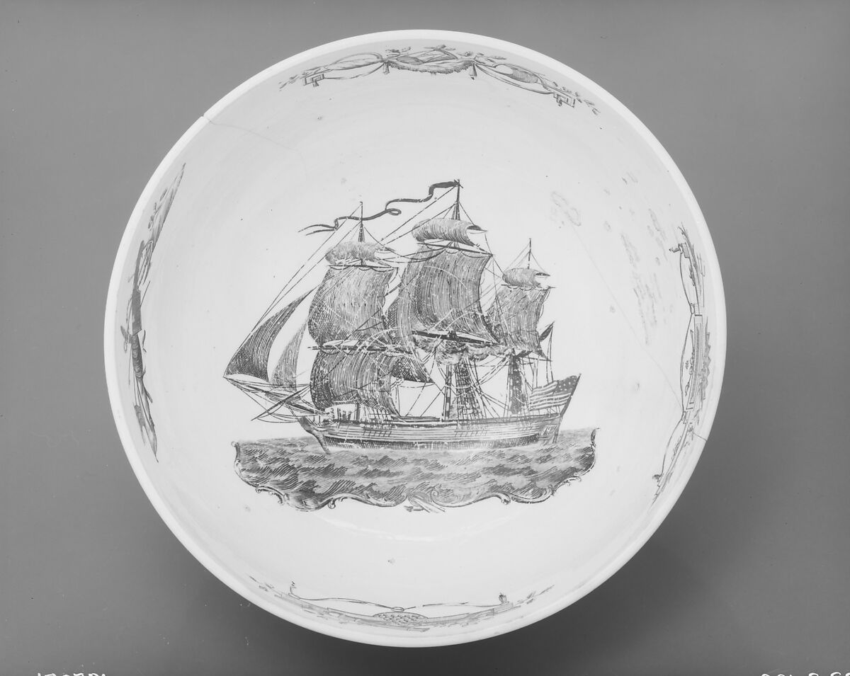 Bowl, Earthenware, transfer-printed, British