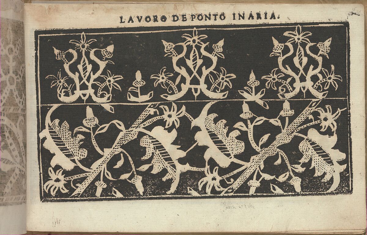 Studio delle virtuose Dame, page 15 (recto), Isabella Catanea Parasole (Italian, ca. 1565/70–ca. 1625), Woodcut 