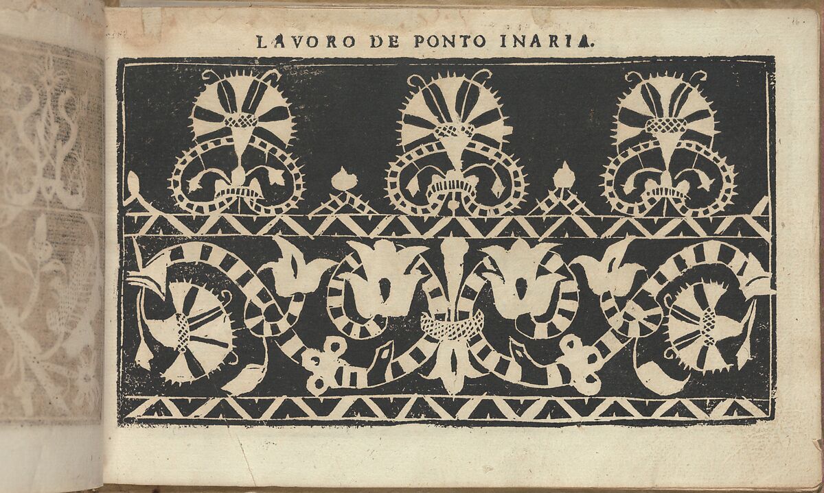 Studio delle virtuose Dame, page 16 (recto), Isabella Catanea Parasole (Italian, ca. 1565/70–ca. 1625), Woodcut 