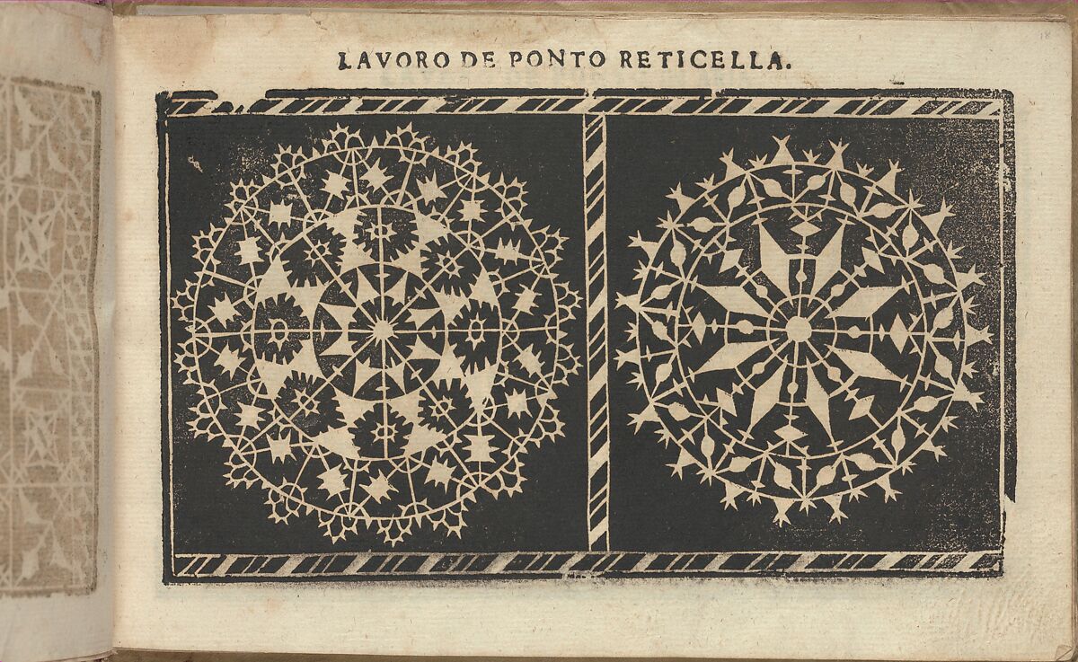 Studio delle virtuose Dame, page 18 (recto), Isabella Catanea Parasole (Italian, ca. 1565/70–ca. 1625), Woodcut 