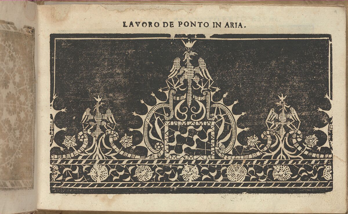 Studio delle virtuose Dame, page 19 (recto), Isabella Catanea Parasole (Italian, ca. 1565/70–ca. 1625), Woodcut 