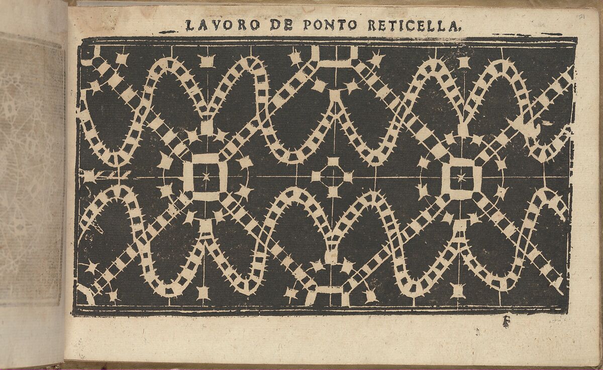 Studio delle virtuose Dame, page 21 (recto), Isabella Catanea Parasole (Italian, ca. 1565/70–ca. 1625), Woodcut 