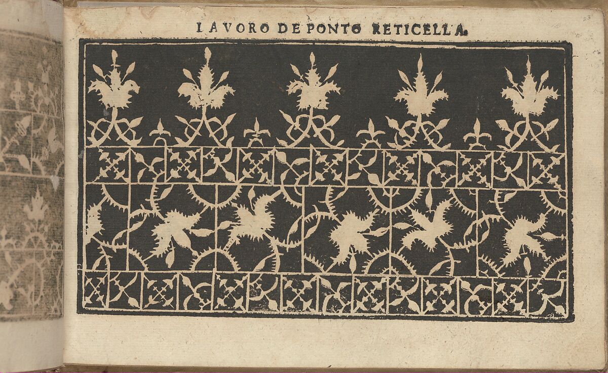 Studio delle virtuose Dame, page 23 (recto), Isabella Catanea Parasole (Italian, ca. 1565/70–ca. 1625), Woodcut 