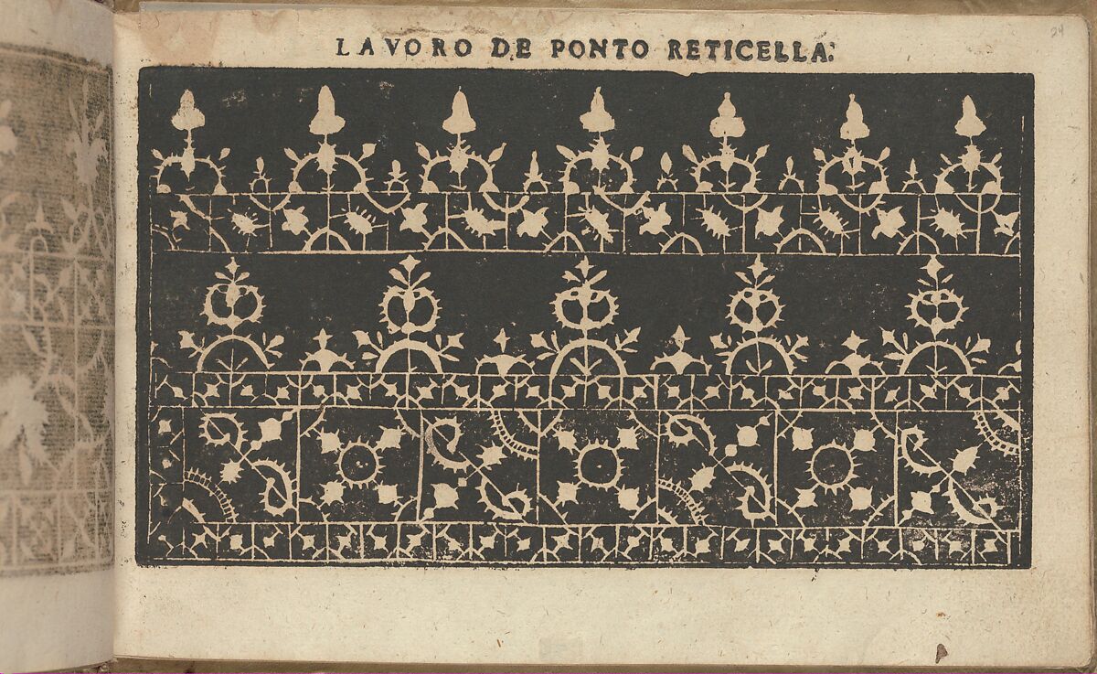 Studio delle virtuose Dame, page 24 (recto), Isabella Catanea Parasole (Italian, ca. 1565/70–ca. 1625), Woodcut 