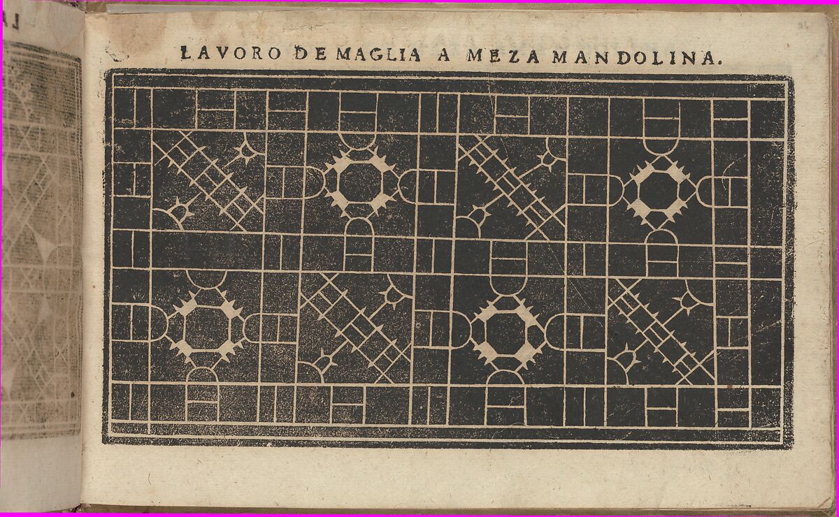 Studio delle virtuose Dame, page 26 (recto), Isabella Catanea Parasole (Italian, ca. 1565/70–ca. 1625), Woodcut 