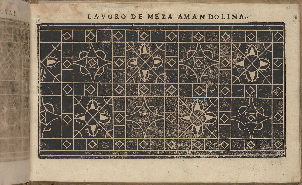 Studio delle virtuose Dame, page 27 (recto), Isabella Catanea Parasole (Italian, ca. 1565/70–ca. 1625), Woodcut 