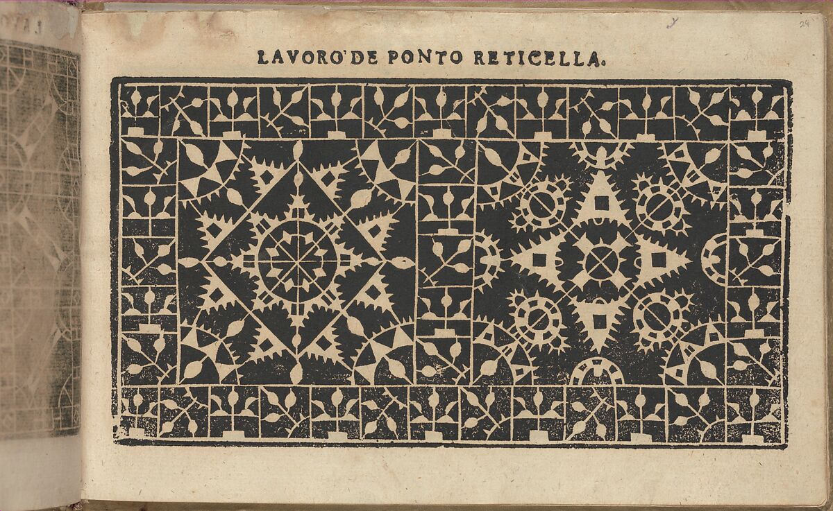 Studio delle virtuose Dame, page 29 (recto), Isabella Catanea Parasole (Italian, ca. 1565/70–ca. 1625), Woodcut 