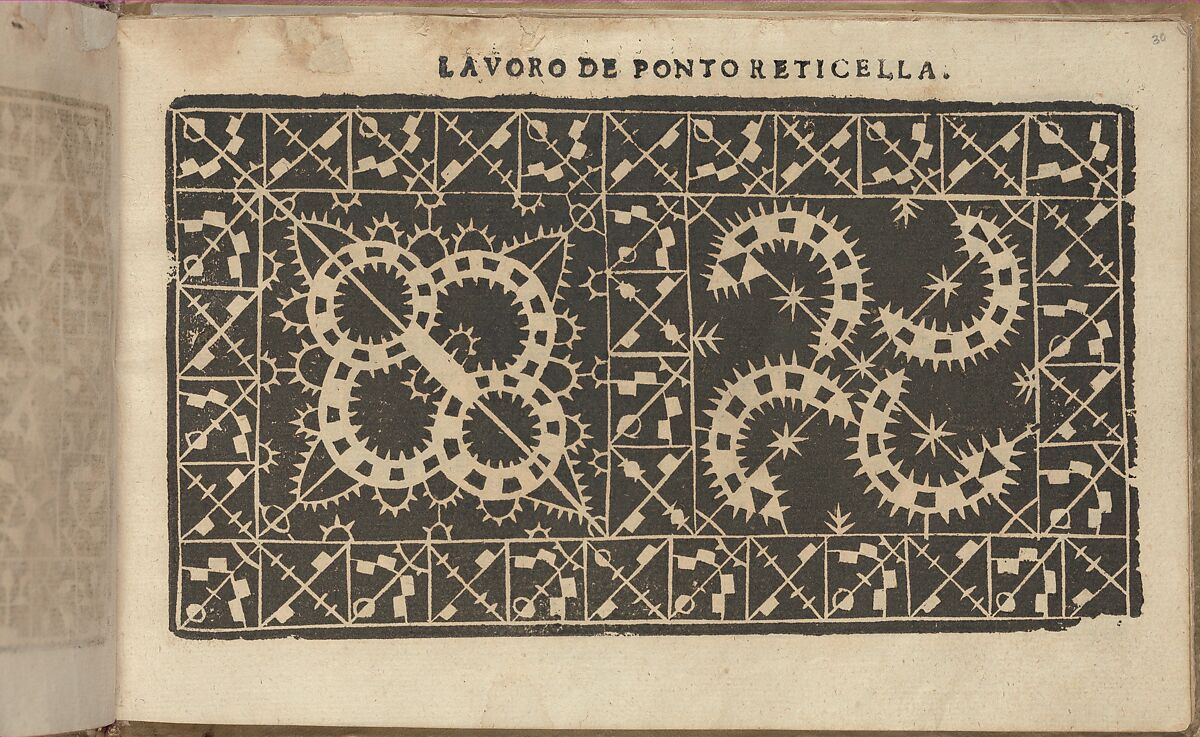 Studio delle virtuose Dame, page 30 (recto), Isabella Catanea Parasole (Italian, ca. 1565/70–ca. 1625), Woodcut 