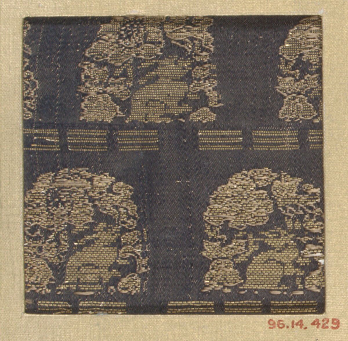 Piece, Silk, metallic thread, Japan 