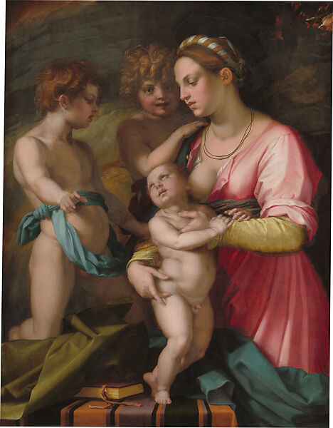 Charity, Andrea del Sarto (Andrea d&#39;Agnolo) (Italian, Florence 1486–1530 Florence), Oil on wood 