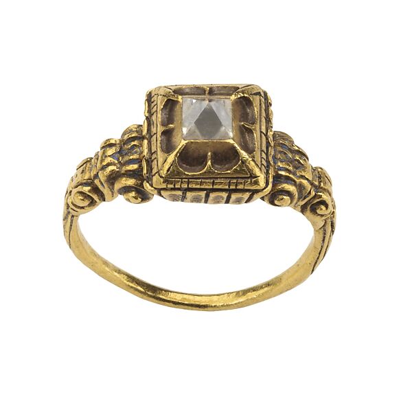 Renaissance Diamond Ring, Gold and diamond, Netherlandish (?)
