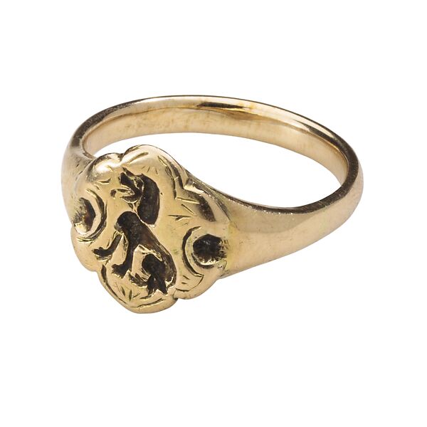 Renaissance Signet Ring “Talbot”, Gold, British 