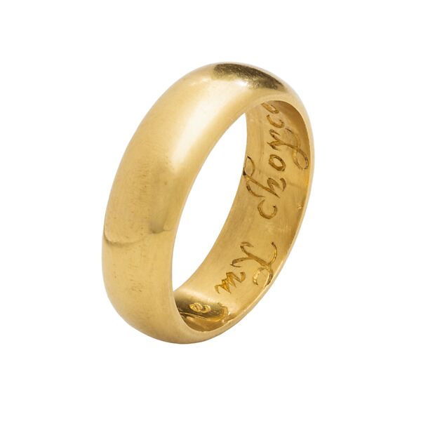 Posy Ring “I Like My Choyse”, Gold, British 