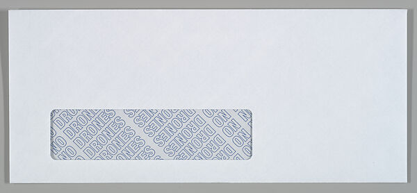 [Envelope for "A Letter Always Arrives at is Destination," La Panacee, Centre De Culture Contemporaine, Ville de Montpellier], Louise Lawler (American, born Bronxville, New York, 1947), Printed envelope 