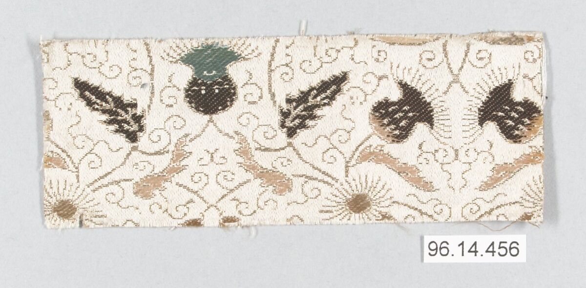 Piece, Silk, metallic thread, Japan 