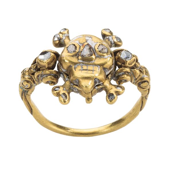 Memento mori store ring that opens