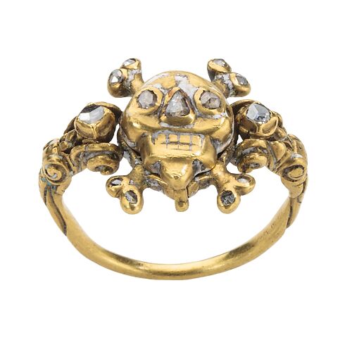 Skull Memento Mori Locket Ring