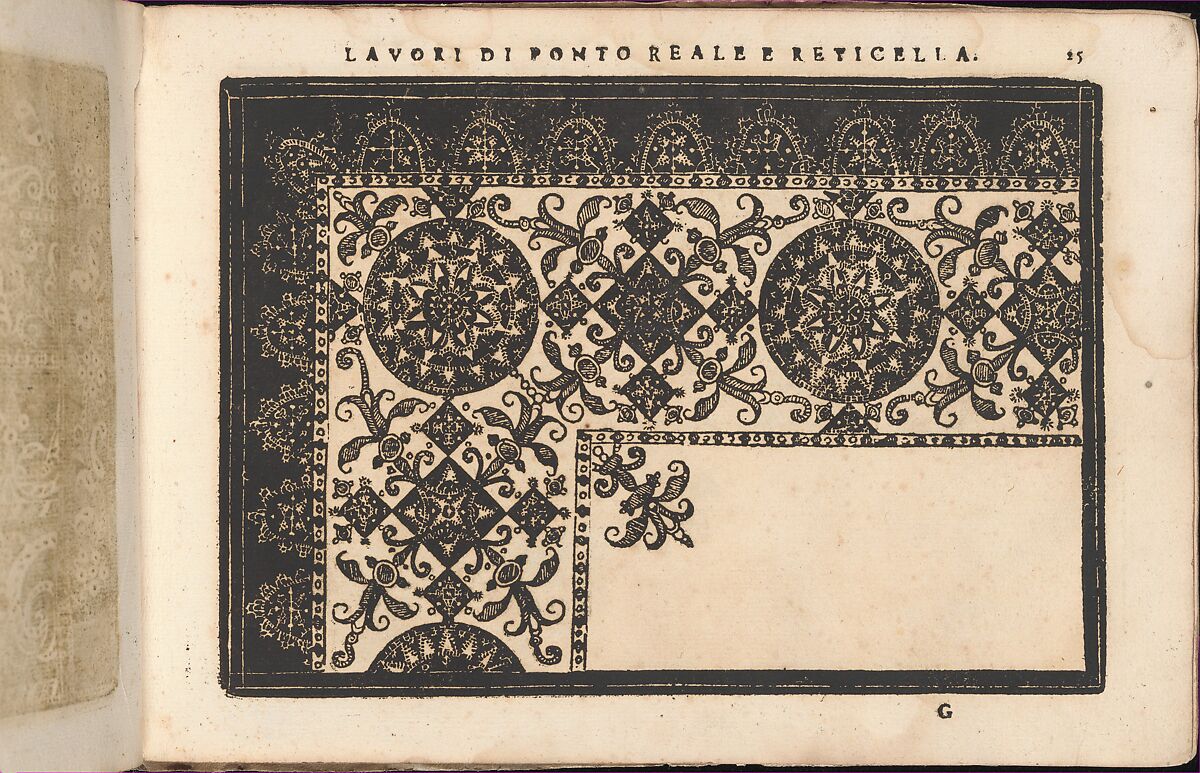 Teatro delle Nobili et Virtuose Donne..., page 25 (recto), Isabella Catanea Parasole (Italian, ca. 1565/70–ca. 1625), Woodcut, engraving 