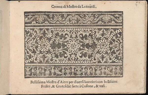 Corona delle Nobile et Virtuose Donne, Libro Terzo, page 4 (recto)