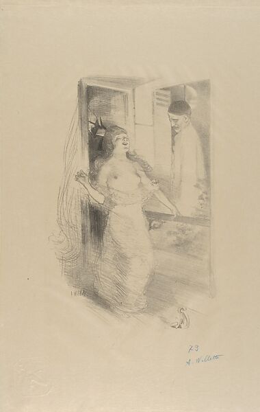 Hanging Pierrot (Pierrot Pendu), from "L'Estampe Originale", Adolphe-Léon Willette (French, Châlons-sur-Marne 1857–1926 Paris), Lithograph 