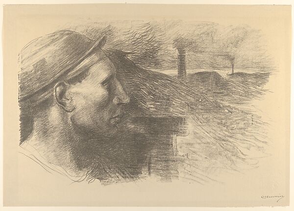 Miner, Constantin Meunier (Belgian, Etterbeek 1831–1905 Ixelles), Lithograph 