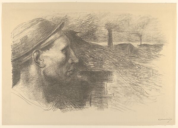 Miner, from "L'Estampe Originale", Constantin Meunier (Belgian, Etterbeek 1831–1905 Ixelles), Lithograph 