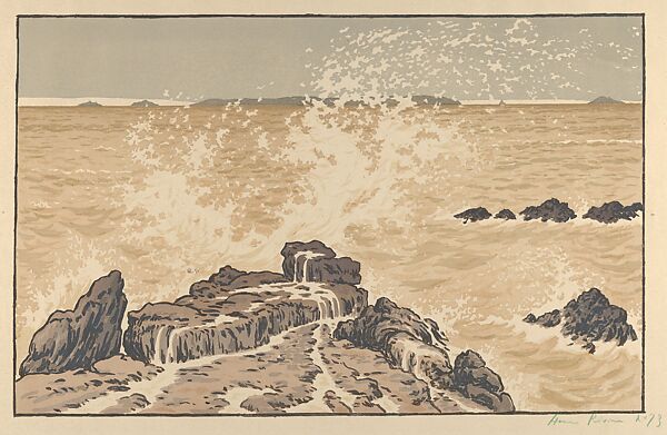 The Wave (La Vague), from "L'Estampe Originale", Henri Rivière (French, Paris 1864–1951 Paris), Lithograph 