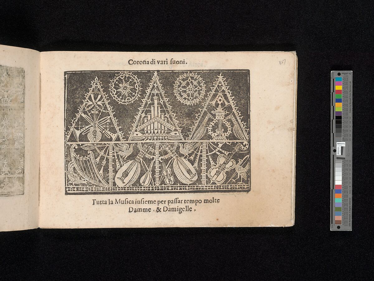 Corona delle Nobile et Virtuose Donne, Libro Terzo, page 17 (recto), Cesare Vecellio (Italian, Pieve di Cadore 1521–1601 Venice)  , Venice, Woodcut