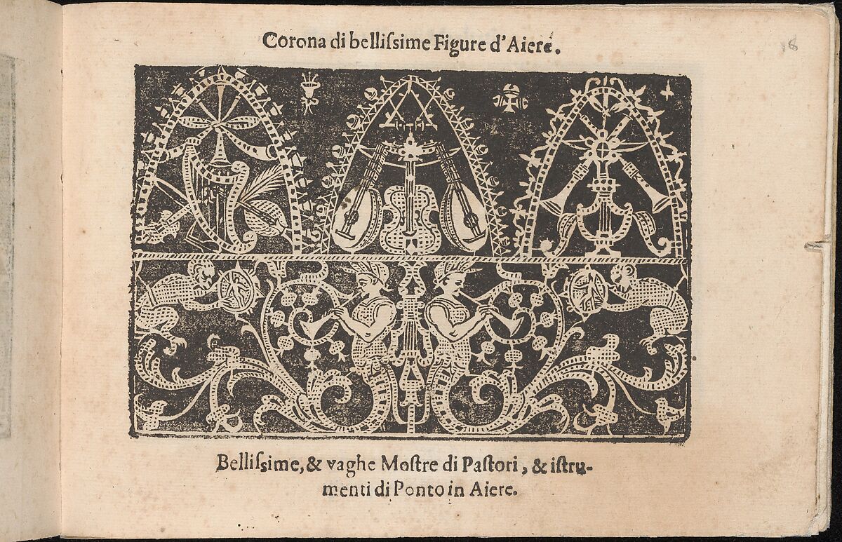 Corona delle Nobile et Virtuose Donne, Libro Terzo, page 18 (recto), Cesare Vecellio (Italian, Pieve di Cadore 1521–1601 Venice)  , Venice, Woodcut 