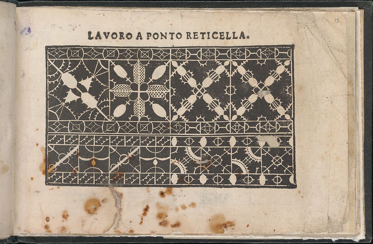 Gemma pretiosa della virtuose donne, page 13 (recto), Isabella Catanea Parasole (Italian, ca. 1565/70–ca. 1625), Woodcut 