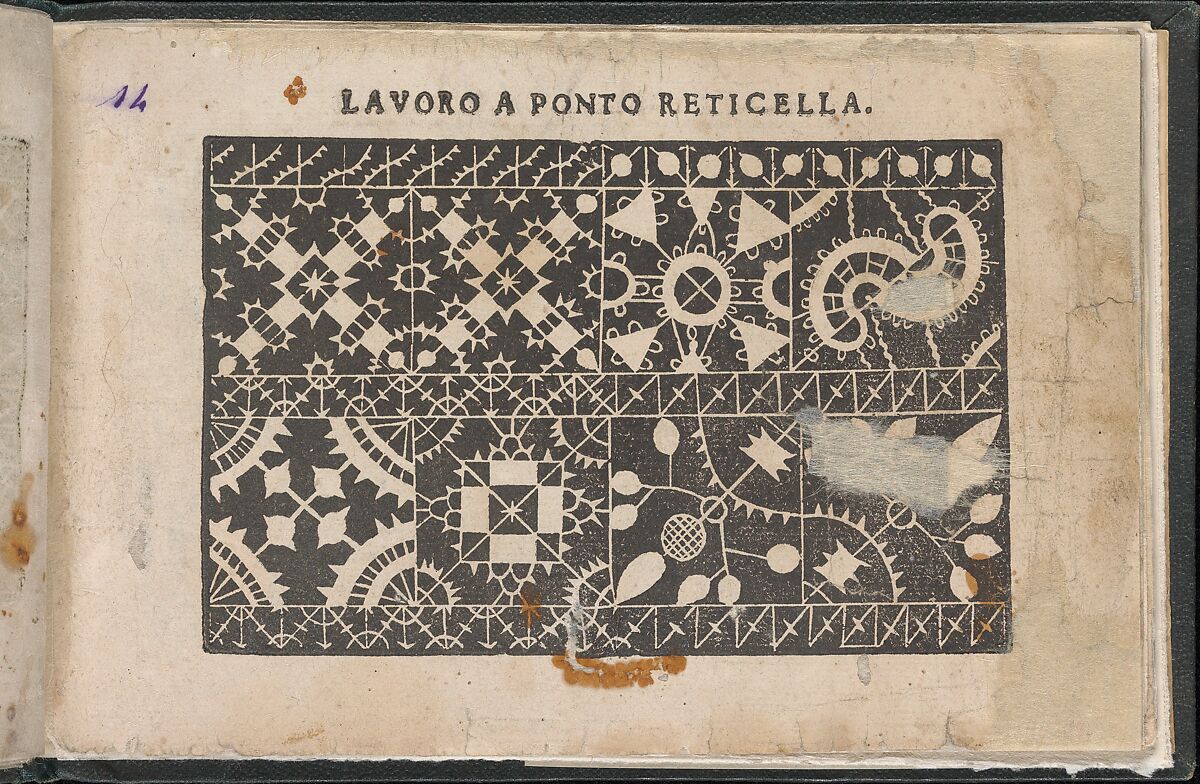 Gemma pretiosa della virtuose donne, page 14 (recto), Isabella Catanea Parasole (Italian, ca. 1565/70–ca. 1625), Woodcut 