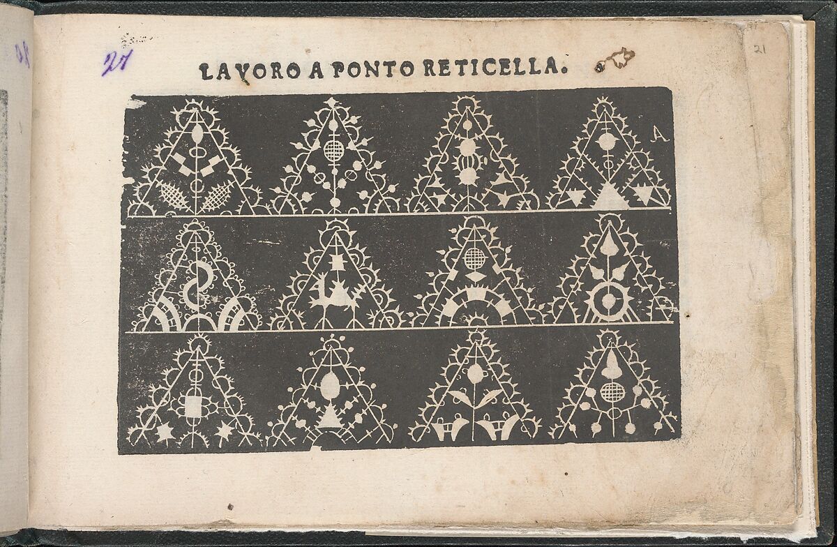 Gemma pretiosa della virtuose donne, page 21 (recto), Isabella Catanea Parasole (Italian, ca. 1565/70–ca. 1625), Woodcut 