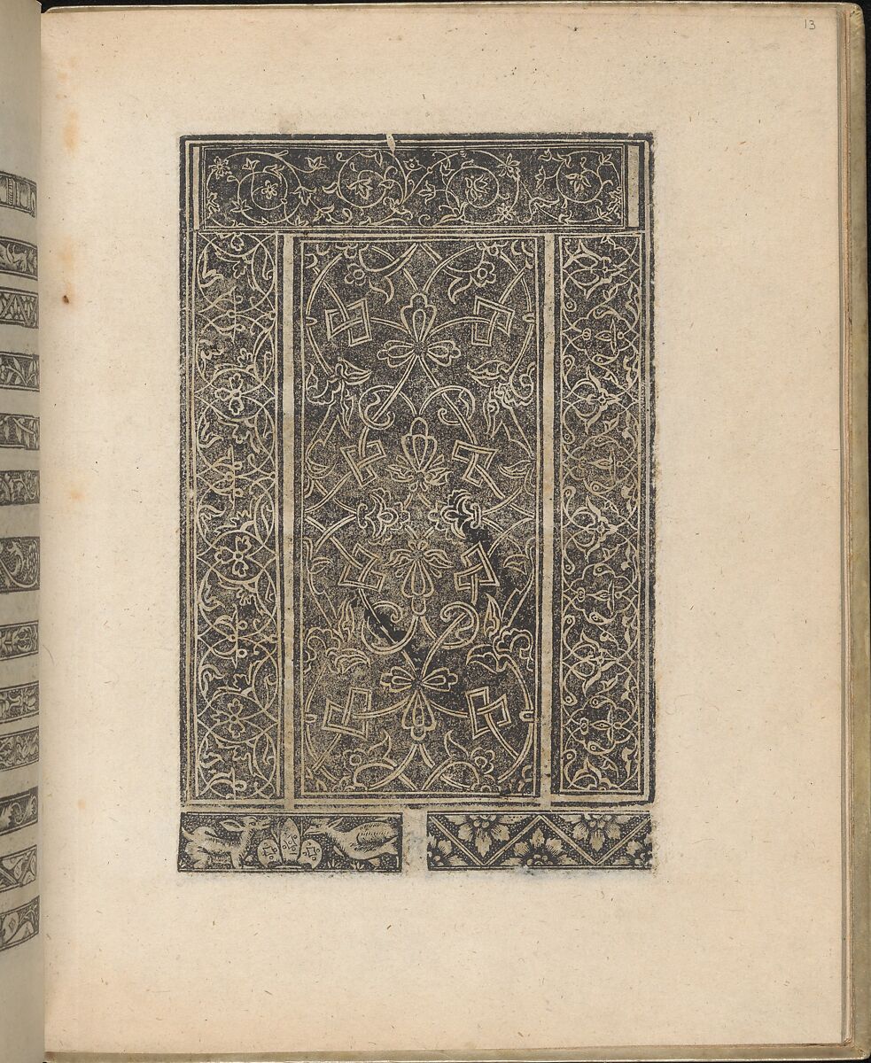 Trionfo Di Virtu. Libro Novo..., page 13 (verso), Matteo Pagano (Italian, 1515–1588)  , Venice, Woodcut 
