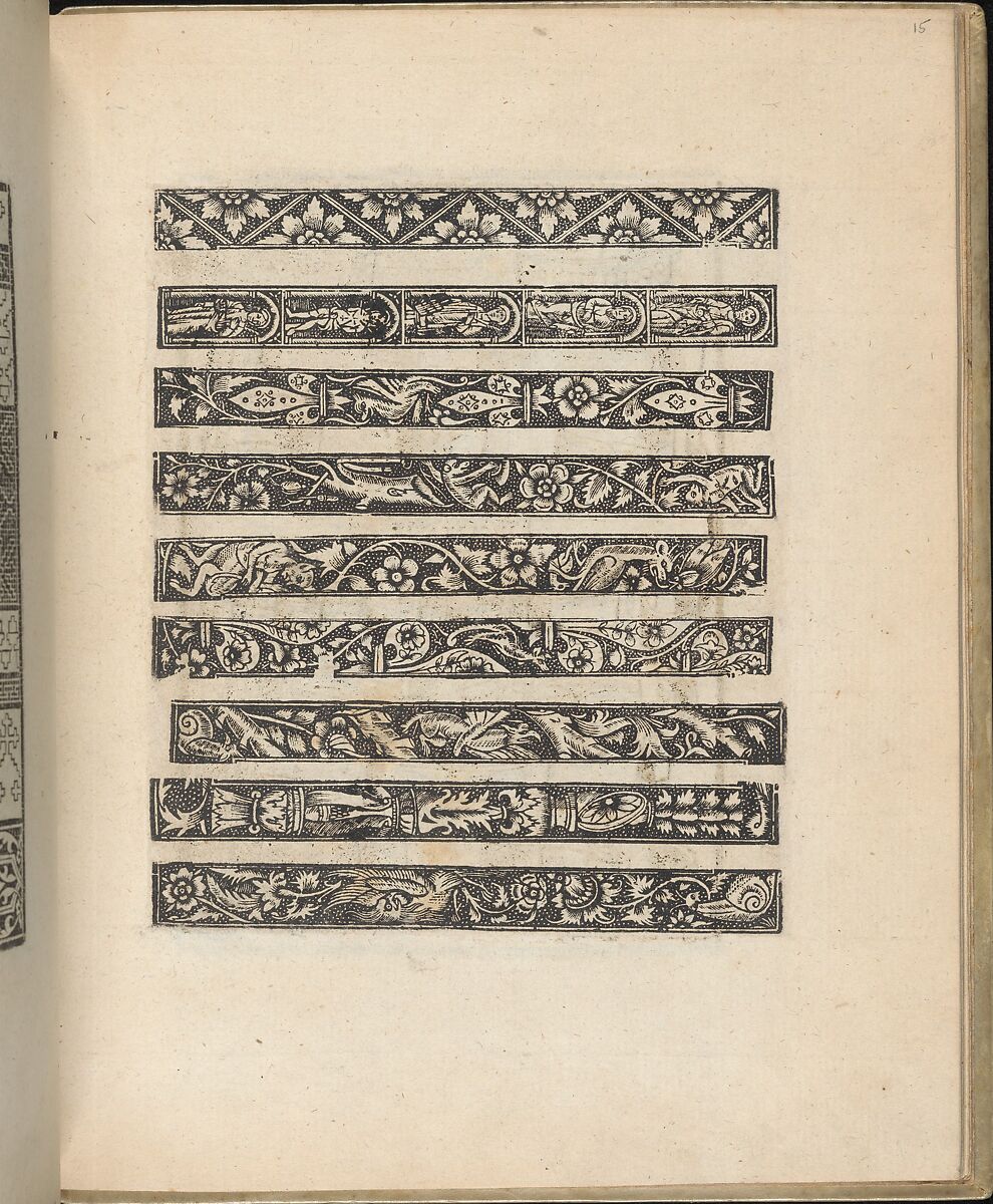 Trionfo Di Virtu. Libro Novo..., page 15 (verso), Matteo Pagano (Italian, 1515–1588)  , Venice, Woodcut 