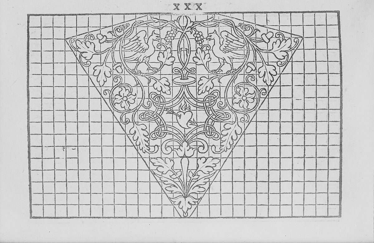 La Vera Perfettione del Disegno di varie sorti di recami, page 15 (verso), Giovanni Ostaus (Italian, active Venice ca. 1554–91)  , Venice, Woodcut