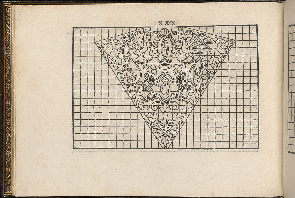 La Vera Perfettione del Disegno di varie sorti di recami, page 15 (verso), Giovanni Ostaus (Italian, active Venice ca. 1554–91)  , Venice, Woodcut 