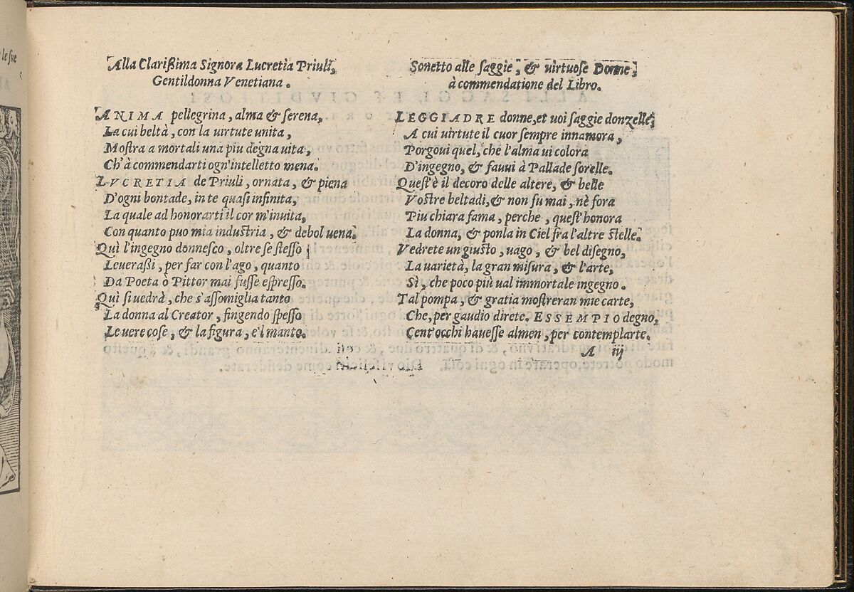 La Vera Perfettione del Disegno di varie sorti di recami, page 3 (recto), Giovanni Ostaus (Italian, active Venice ca. 1554–91)  , Venice, Woodcut 