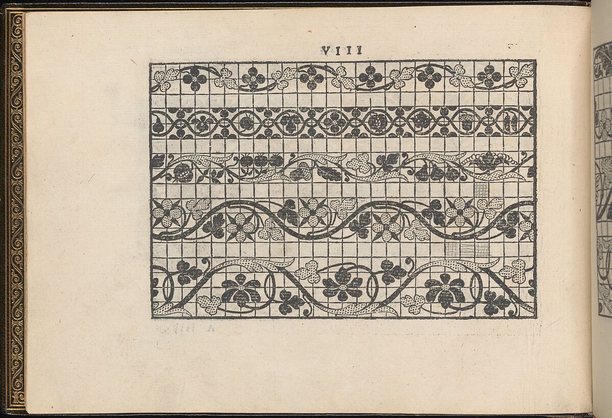 La Vera Perfettione del Disegno di varie sorti di recami, page 4 (verso), Giovanni Ostaus (Italian, active Venice ca. 1554–91)  , Venice, Woodcut 