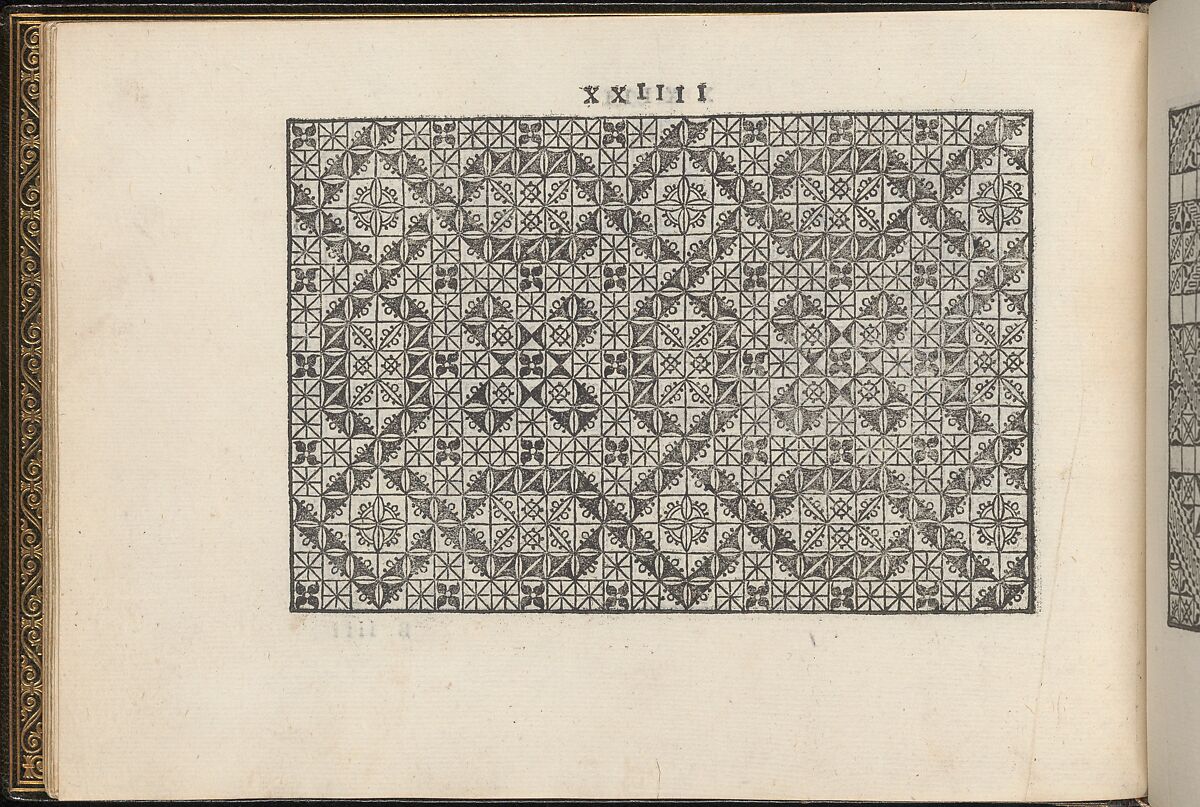 La Vera Perfettione del Disegno di varie sorti di recami, page 12 (verso), Giovanni Ostaus (Italian, active Venice ca. 1554–91)  , Venice, Woodcut 