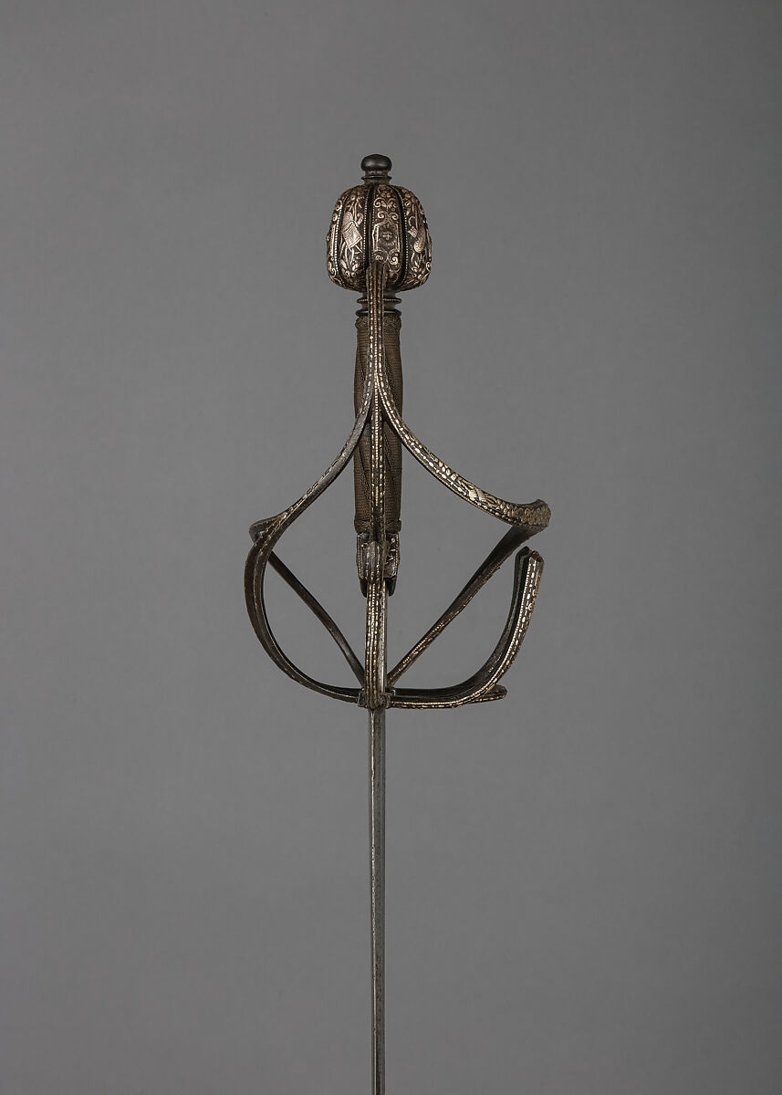 Rapier, Steel, silver, copper, possibly German or Italian, Venice