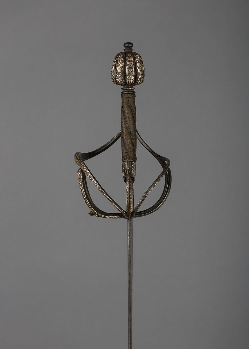 Rapier, Steel, silver, copper, possibly German or Italian, Venice